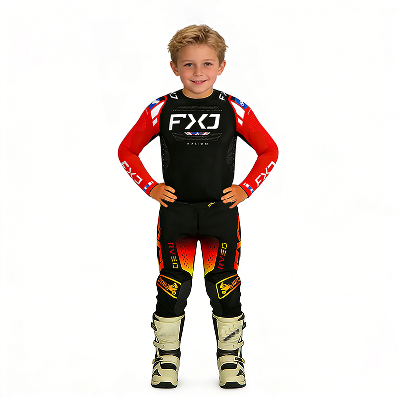 Motorcycle Gear Youth - ملابس موتوكروس للأطفال، طقم قميص وسروال