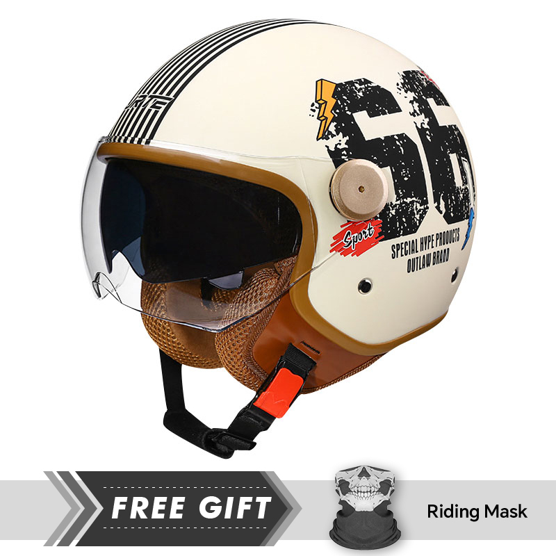 Motorcycle Gear In Store - DOT 3/4 مفتوح الوجه خوذات الدرجات