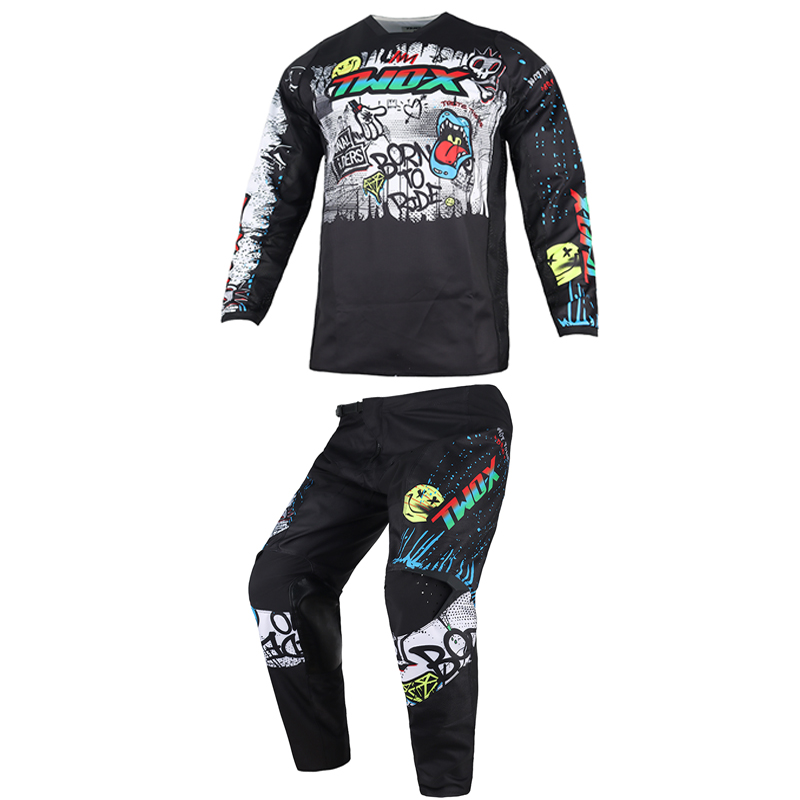 Motorcycle Gear Youth - طقم سترة وبنطلون موتوكروس للأطفال، ملابس