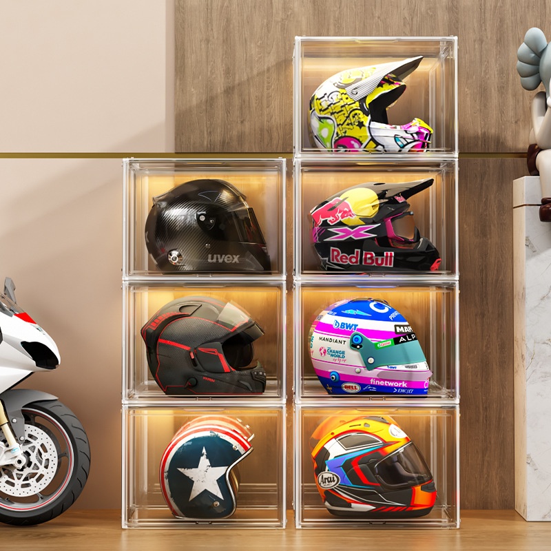 Motorcycle Gear Display Rack - رف تخزين معدات الدراجات النارية، خزانة