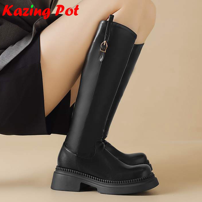Riding Boot Short - أحذية نسائية طويلة للركبة من الألياف