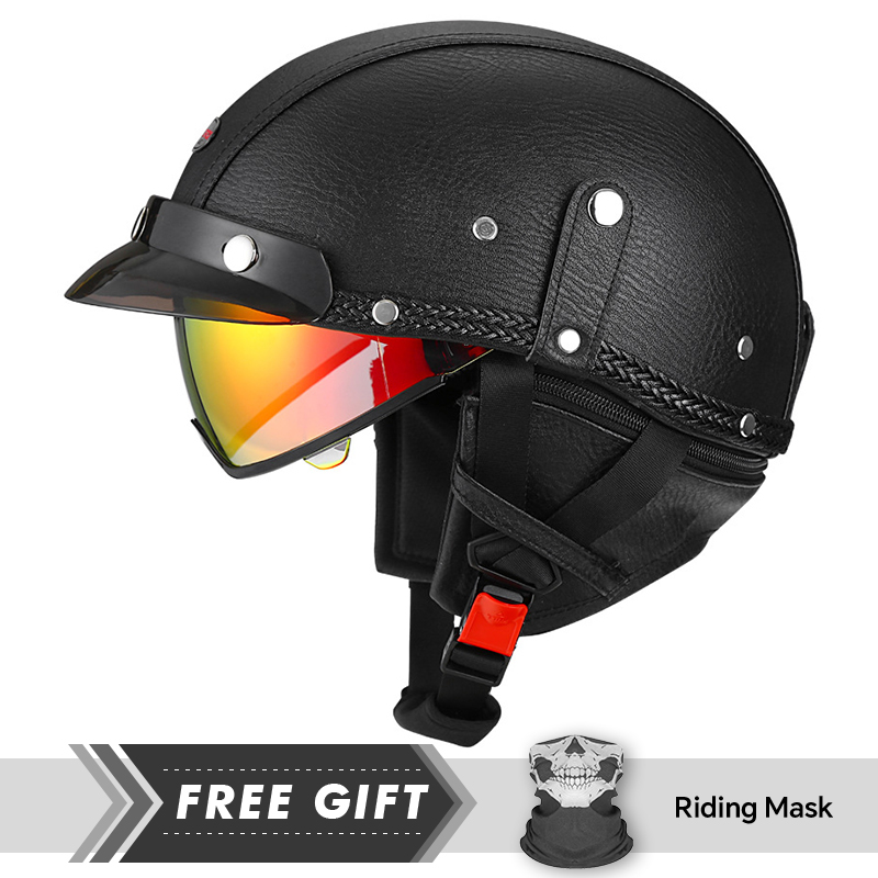 Motorcycle Gear In Store - DOT المعتمدة الرجال النساء نصف الوجه