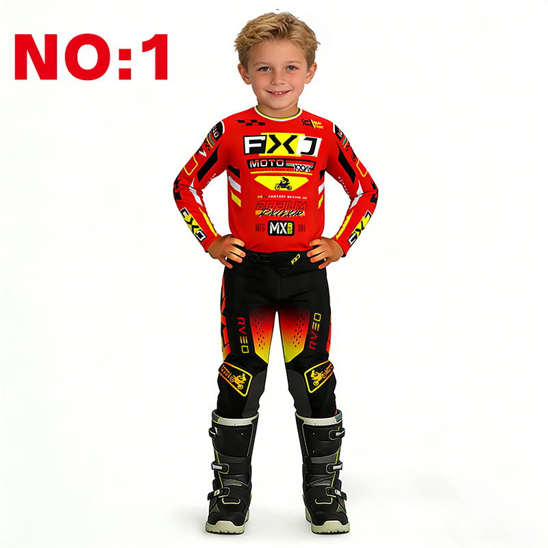 طقم موتوكروس للأطفال، قميص وسر - مراجعة Motorcycle Gear Youth وسعره