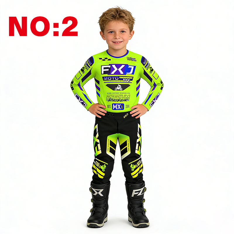 طقم موتوكروس للأطفال، قميص وسر - مراجعة Motorcycle Gear Youth وسعره