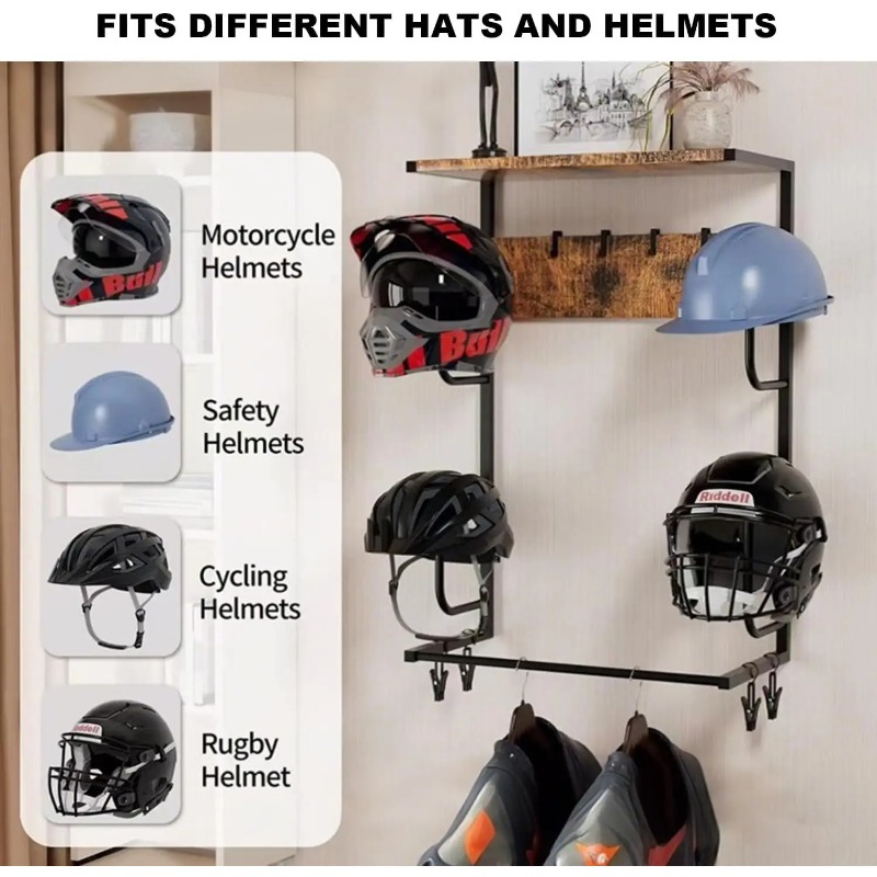حامل خوذة دراجة نارية بلون الخ - مراجعة Motorcycle Gear Display Rack وسعره