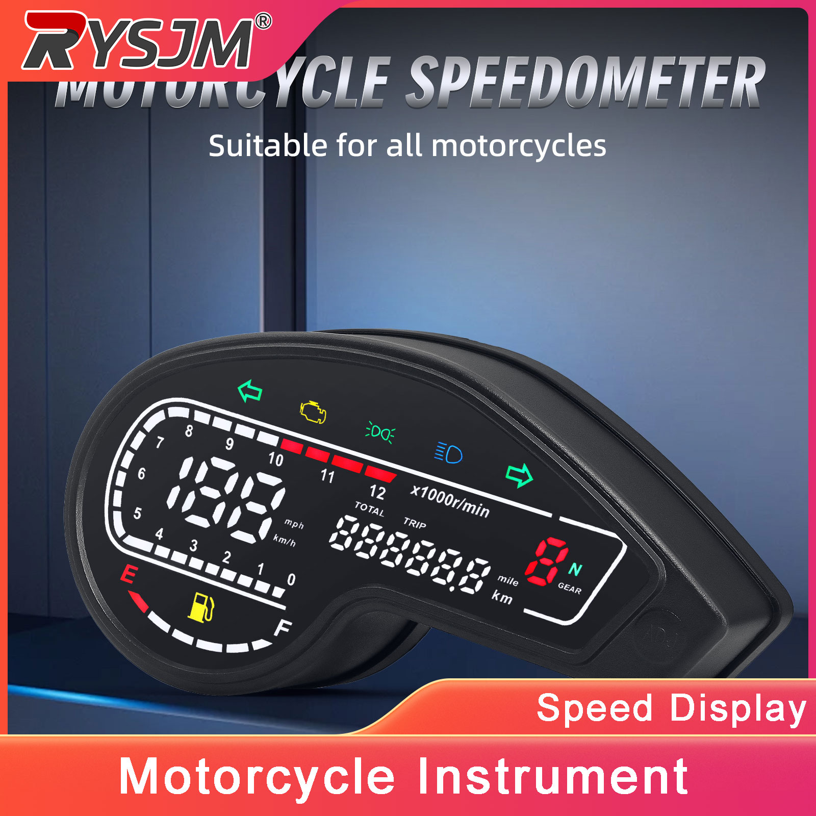 عداد سرعة رقمي LED للدراجات ال - مراجعة Motorcycle Gear And Accessories وسعره