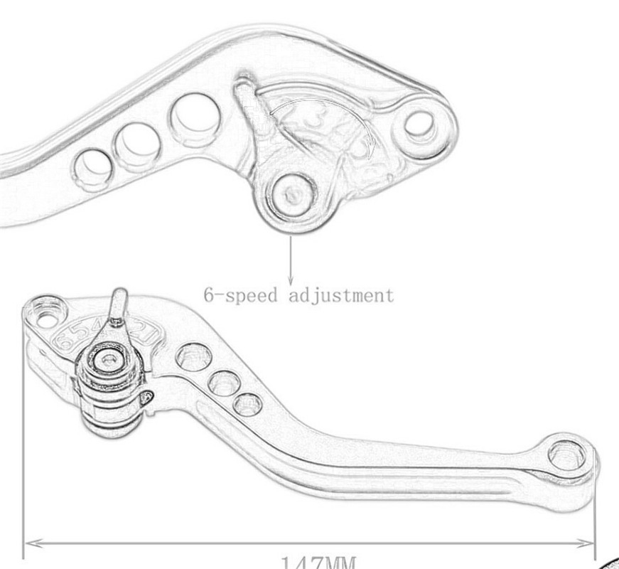قابض فرامل قابل للتعديل للدراج - مراجعة Motorcycle Gear Logo وسعره