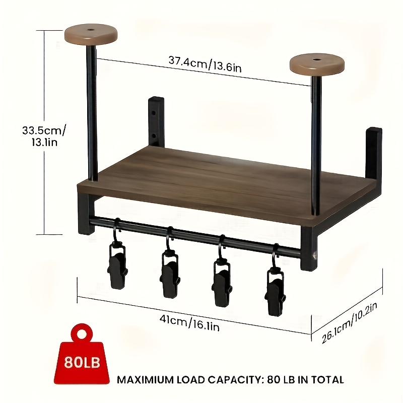 رف عرض خشبي متين مثبت على الحا - مراجعة Motorcycle Gear Display Rack وسعره