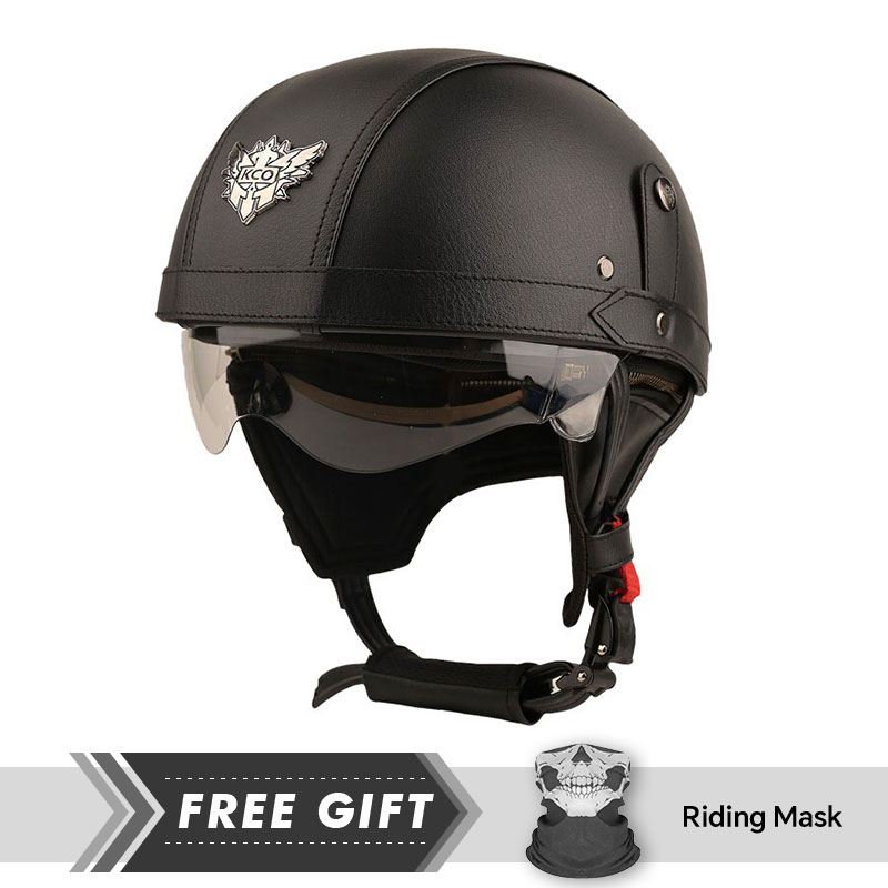 خوذات خفيفة الوزن نصف الوجه لل - مراجعة Motorcycle Gear In Store وسعره