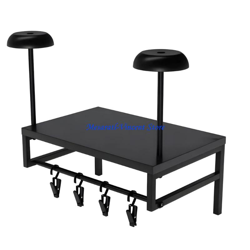 A70F رف جدار خوذة قوي هيكل من  - مراجعة Motorcycle Gear Display Rack وسعره
