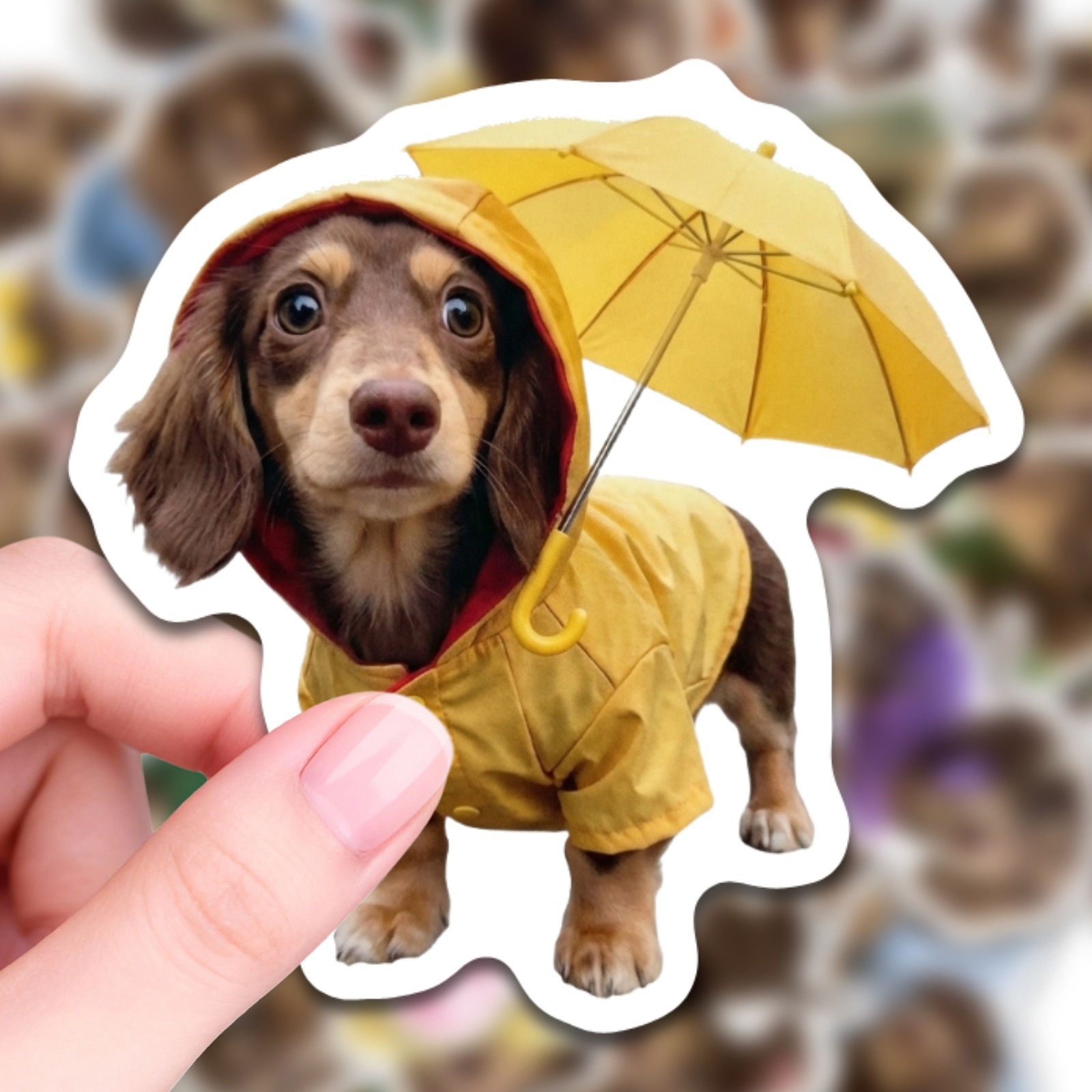 50 قطعة ملصقات كلاب داشهند لطي - مراجعة Motorcycle Gear For Dogs وسعره