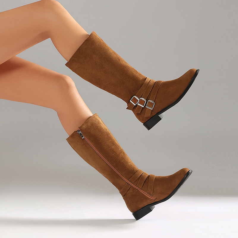 أحذية نسائية طويلة تصل إلى الر - مراجعة Riding Boot Short وسعره