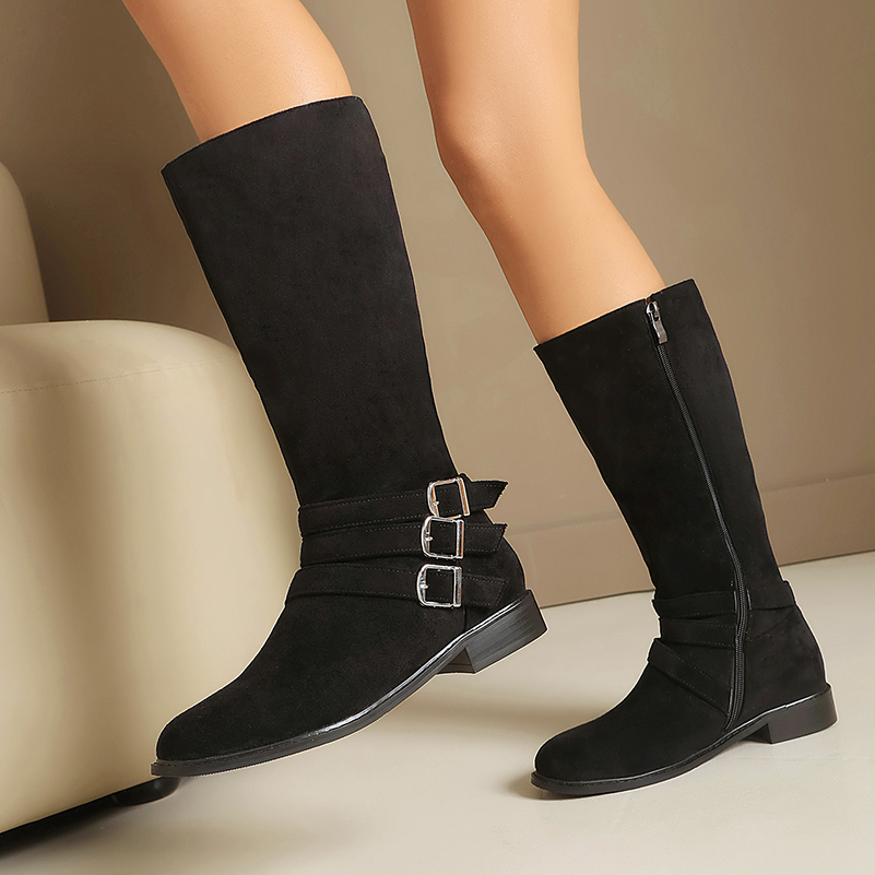 أحذية نسائية طويلة تصل إلى الر - مراجعة Riding Boot Short وسعره
