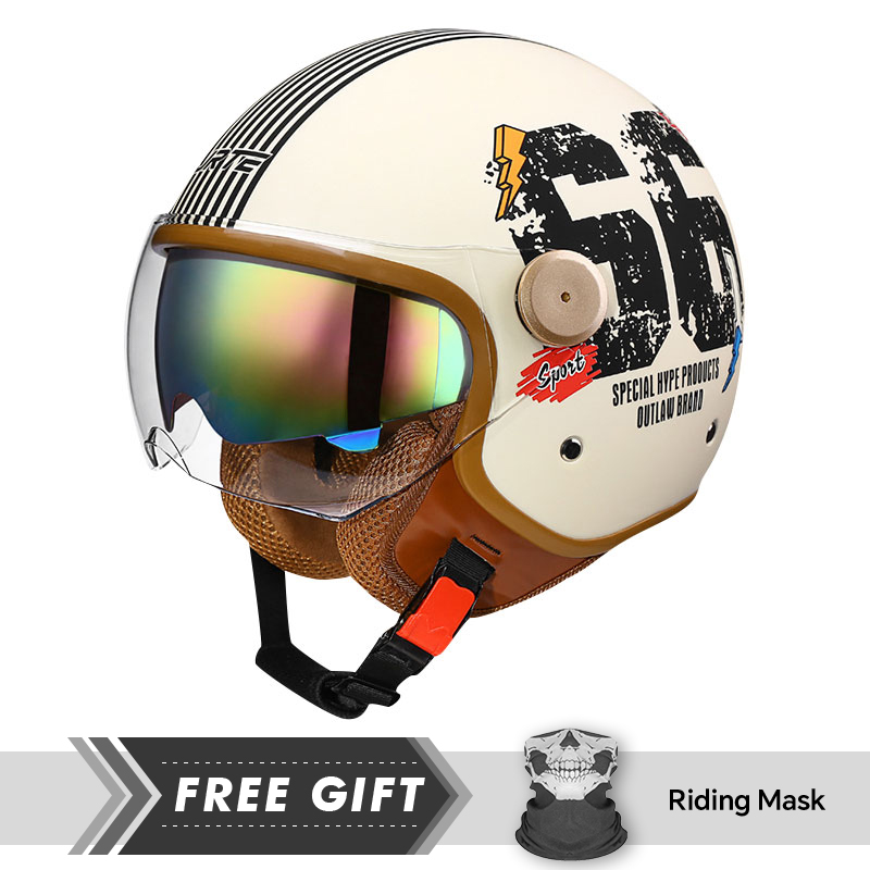 DOT المعتمدة خوذة مفتوحة الوجه - مراجعة Motorcycle Gear In Store وسعره