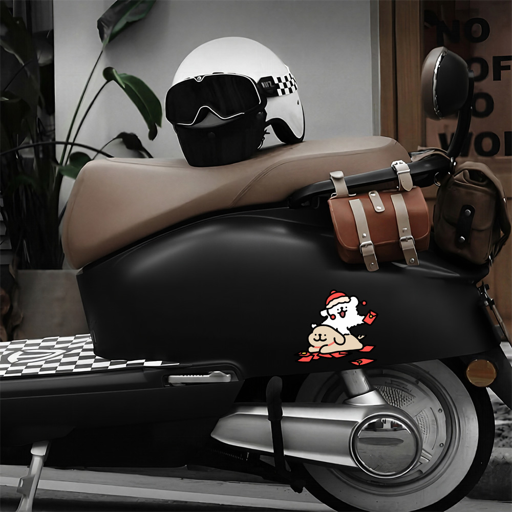 ملصق سيارة على شكل كلب مالتيز  - مراجعة Motorcycle Gear For Dogs وسعره