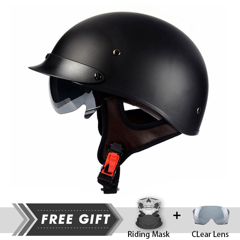 خوذة نصف وجه خفيفة الوزن للرجا - مراجعة Motorcycle Gear In Store وسعره